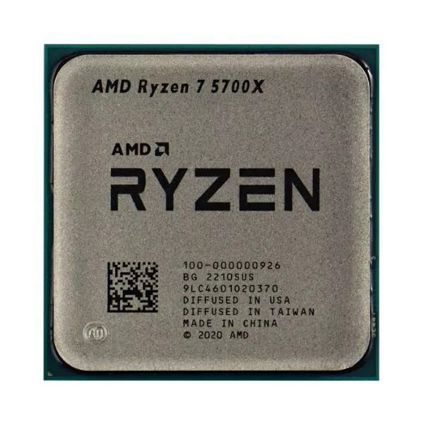 CPU AMD Ryzen 7 5700X (3.4-4.6GHz, 8C/16T, L2 4MB, L3 32MB, 7nm, 65W), Socket AM4, Tray фото
