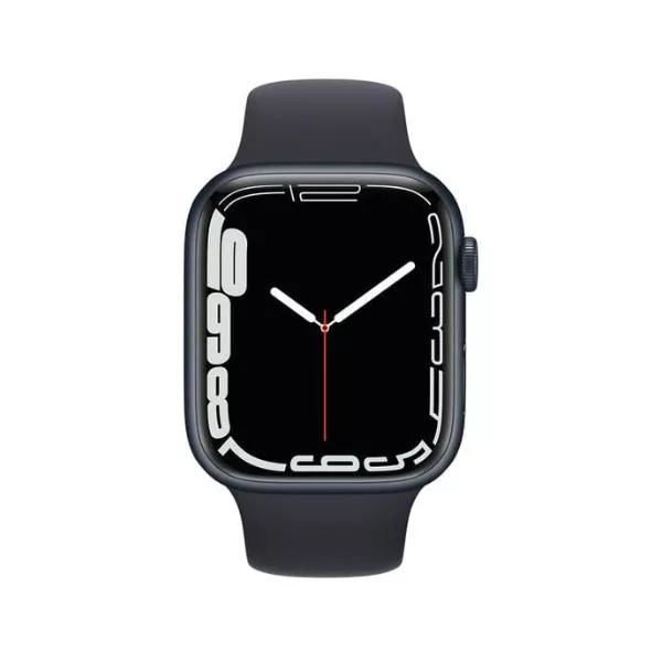 Apple Watch Series 8 GPS, 45mm Midnight Aluminium Case with Midnight Sport Band, MNP13