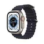 Apple Watch Ultra GPS + Cellular, 49mm Titanium Case with Midnight Ocean Band, MQFK3