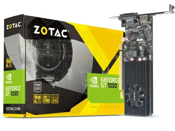 ZOTAC GeForce GTX 1030 2GB DDR5, 64bit, 1468/6000Mhz, Single Fan, HDCP, DVI, HDMI, DisplayPort, Lite