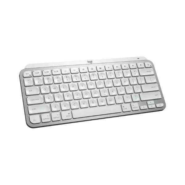 Wireless Keyboard Logitech MX Keys Mini, Premium typing, Metal plate, BT/2.4Gh, US Layout, Pale Grey