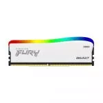 16GB DDR4-3600  Kingston FURY® Beast DDR4 RGB Special Edition, PC28800, CL18, 1.35V, Auto-overclocking, Asymmetric WHITE heat spreader, Dynamic RGB ef