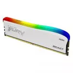 16GB DDR4-3600  Kingston FURY® Beast DDR4 RGB Special Edition, PC28800, CL18, 1.35V, Auto-overclocking, Asymmetric WHITE heat spreader, Dynamic RGB ef