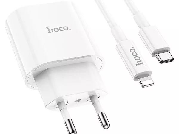 HOCO C94A Metro single port PD20W charger set ( Type-C to Lightning )
