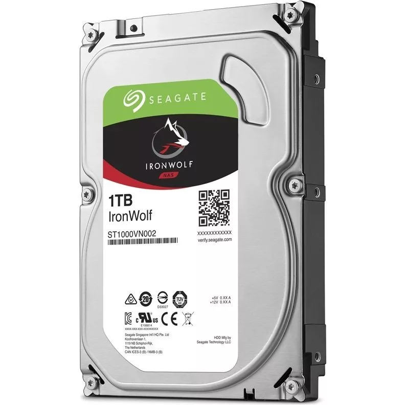3.5" HDD  1.0TB Seagate ST1000VN002 IronWolf NAS, 5900rpm, 64MB, SATAIII