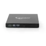 External DVDRW Drive Gembird DVD-USB-02, Portable-17mm, CDR/RW +24x/-24x, DVDR+8x/-8x, RW+6x/-6x, DL