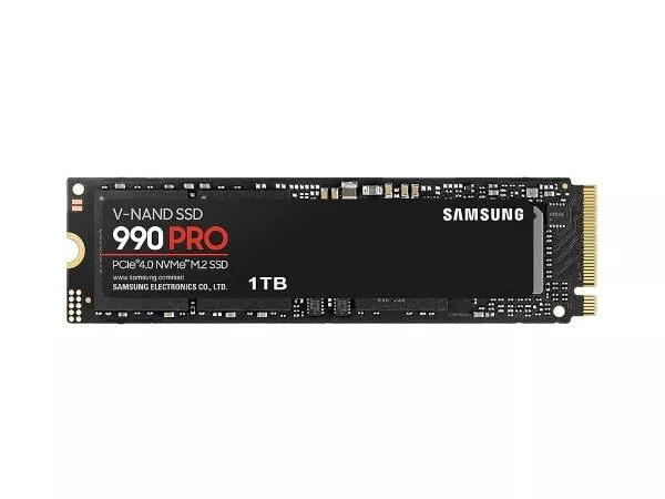 M.2 NVMe SSD 1.0TB Samsung 990 PRO [PCIe 4.0 x4, R/W:7450/6900MB/s, 1200K/1550K IOPS, 600TB, 3DTLC]