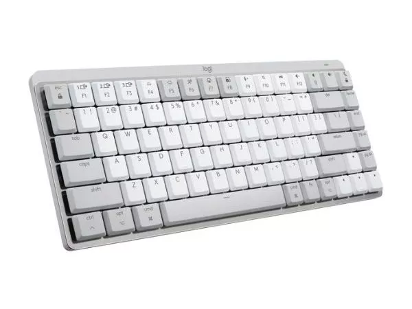 Wireless Keyboard Logitech MX Mechanical Mini for Mac, Tactile Quiet, US Layout, 2.4/BT, Pale Gray