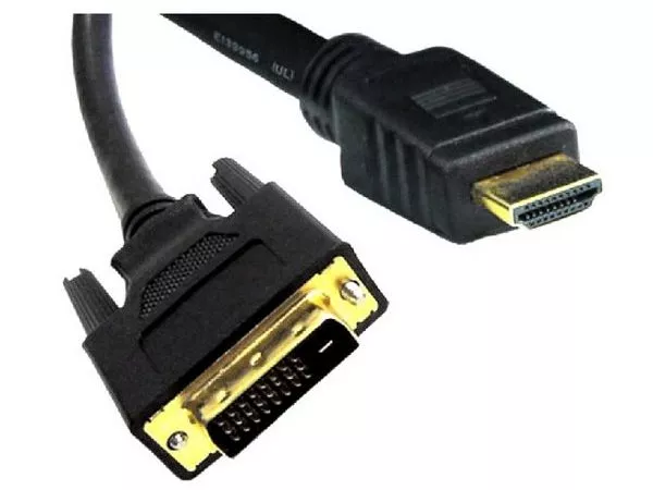 Cable HDMI-DVI - 2m - Brackton "Basic" DHD-SKB-0200.B, 2m, DVI-D cable 24+1 to HDMI 19 pin, m/m, dou