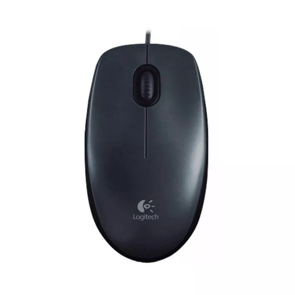 Mouse Logitech M100, Optical, 1000 dpi, 3 buttons, Ambidextrous, Black, USB