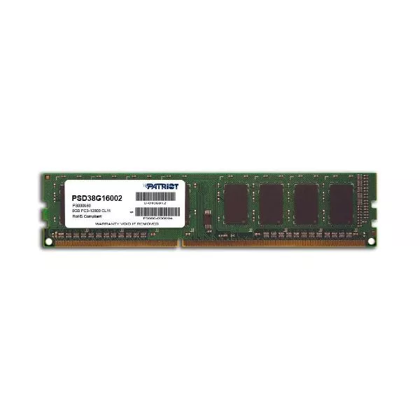 4GB DDR3-1600  PATRIOT Signature Line, PC12800, CL11, 1Rank, Double-sided Module, 1.5V