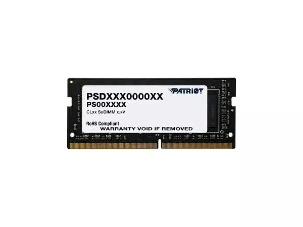 16GB DDR4-2666 SODIMM  PATRIOT Signature Line, PC21300, CL19, 2 Rank, Double-sided module, 1.2V
