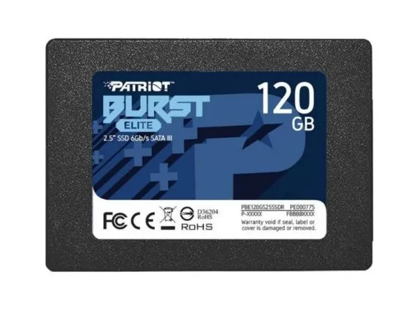 2.5" SSD  120GB Patriot  Burst Elite, SATAIII, Sequential Read: 450MB/s, Sequential Write: 320MB/s, 4K Random Read: 40K IOPS, 4K Random Write: 40K IOP