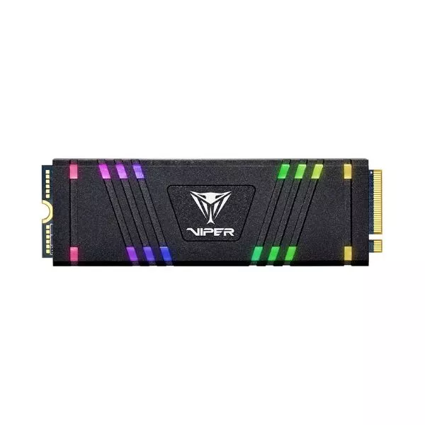 M.2 NVMe SSD  512GB VIPER (by Patriot) VPR400 RGB, w/Alum Heatshield, Interface: PCIe4.0 x4 / NVMe 1.3, M2 Type 2280 form factor, Seq Read 4600 MB/s,