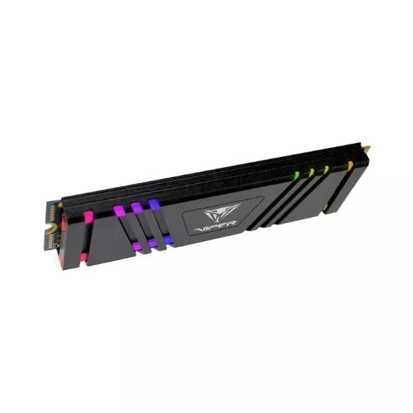 M.2 NVMe SSD  512GB VIPER (by Patriot) VPR400 RGB, w/Alum Heatshield, Interface: PCIe4.0 x4 / NVMe 1.3, M2 Type 2280 form factor, Seq Read 4600 MB/s,
