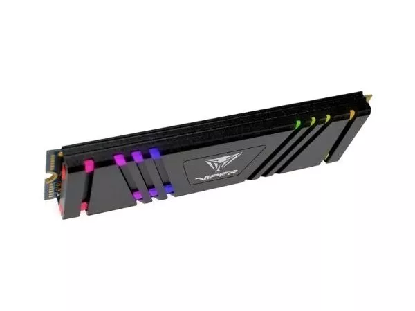 M.2 NVMe SSD 1.0TB VIPER (by Patriot) VPR400 RGB, w/Alum Heatshield, Interface: PCIe4.0 x4 / NVMe 1.3, M2 Type 2280 form factor, Seq Read 4600 MB/s, W