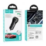 Hoco Z38 Resolute PD20W+QC3.0 car charger Black