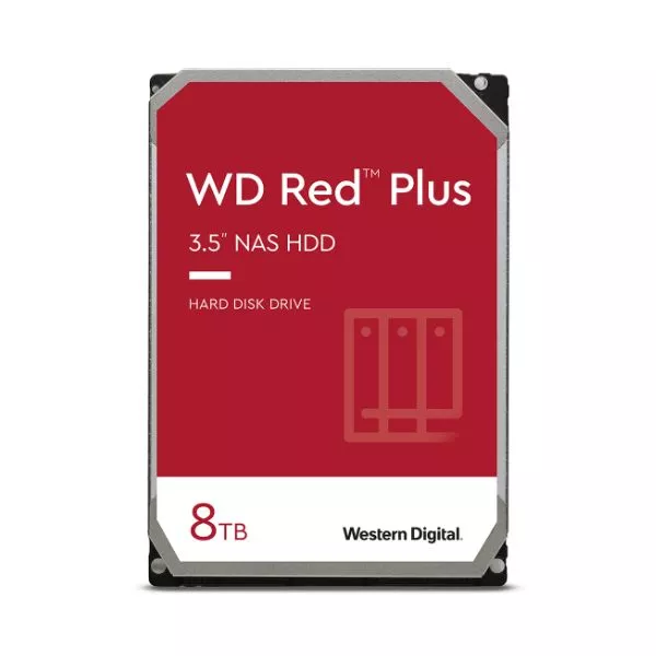 3.5" HDD 8.0TB Western Digital WD80EFZZ Caviar® Red™ Plus NAS, CMR Drive, 5640rpm, 128MB, SATAIII фото