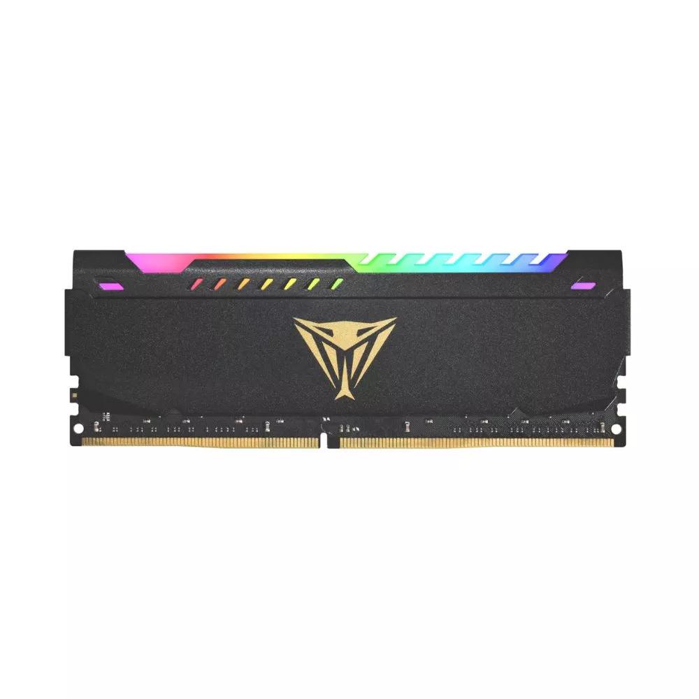 8GB DDR4-3200  VIPER (by Patriot) STEEL Performance RGB Sync, PC25600, CL18, 1.35V, Custom Design Aluminum HeatShiled, 5 Customizable Lightning Zones