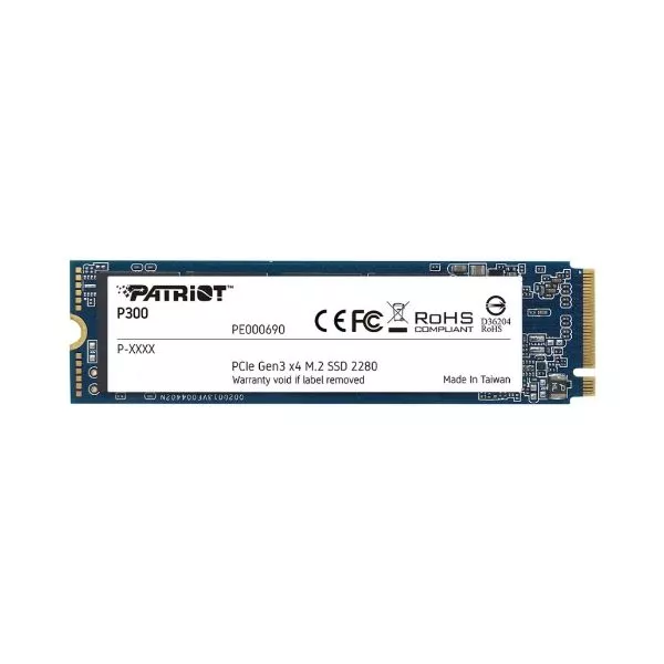 M.2 NVMe SSD 2.0TB Patriot P300, Interface: PCIe3.0 x4 / NVMe 1.3, M2 Type 2280 form factor, Sequential Read 2100 MB/s, Sequential Write 1650 MB/s, Ra фото