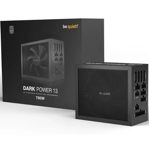 Power Supply ATX 750W be quiet! DARK POWER 13, 80+ Titanium, ATX 3.0, LLC+SR+DC/DC, Full Modular