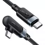 AceFAST C5-03 USB-C to USB-C 100W right angled aluminum alloy charging data cable фото