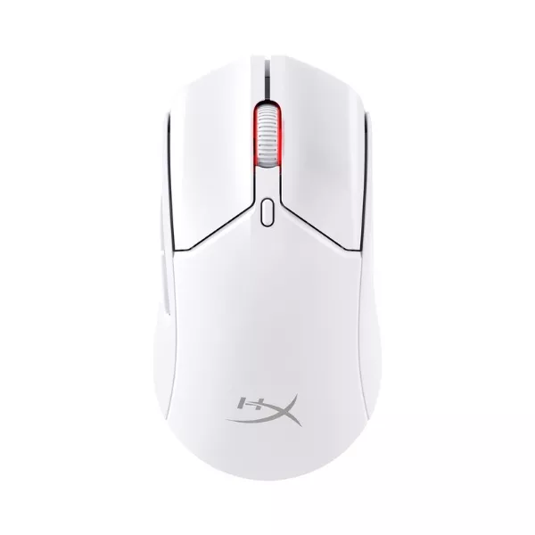 Wireless Gaming Mouse HyperX Pulsefire Haste 2, 26k dpi, 6 buttons, 50G, 650IPS, 83g, 2.4/BT, White