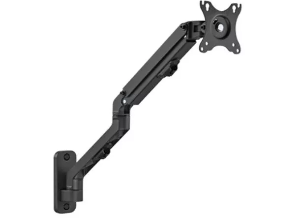 Monitor wall mount arm for 1 monitor up to 27" Gembird MA-WA1-02, Adjustable wall display mounting arm (rotate, tilt, swivel), VESA 75/100, up to 9 kg