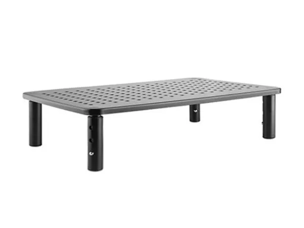 Gembird MS-TABLE-01,  Adjustable monitor stand (rectangle), 20 kg, 370 x 235 x 120 mm, Height range: 100/120/140 mm