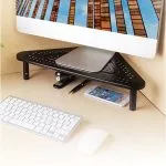 Gembird MS-TABLE-02,  Adjustable monitor stand (triangle), 20 kg, 500 x 285 x 120 mm, Height range: 100/120/140 mm