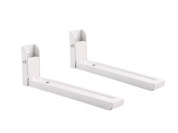 Universal heavy duty steel wall brackets Gembird "WM-U30-01-W", extendable bracket length from 325 - 492 mm, Fixed, max. 30 kg, white фото