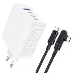 ACEFAST A37 PD100W GaN (3*USB-C USB-A) charger set,white (EU) фото