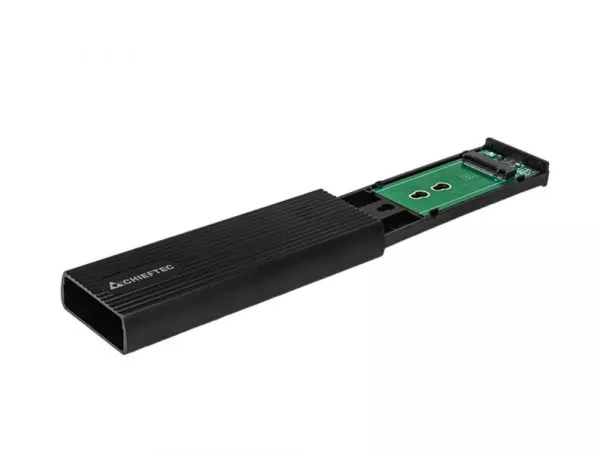 M.2  SATA /NVMe SSD Enclosure Chieftec "CEB-M2C-TL" USB3.2 Gen 2  Type-C/A, Durable Aluminum