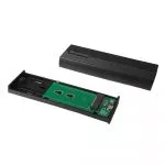 M.2 SATA /NVMe SSD Enclosure Chieftec "CEB-M2C-TL" USB3.2 Gen 2 Type-C/A, Durable Aluminum фото