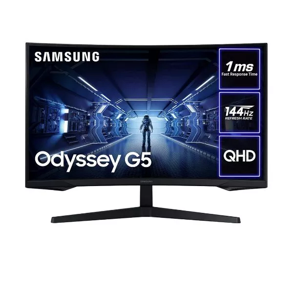 27" SAMSUNG Odyssey G5 C27G55TQ, Black Curved-VA 2560x1440, FreeSync144Hz, 1ms MPRT, 250cd, DP+HDMI