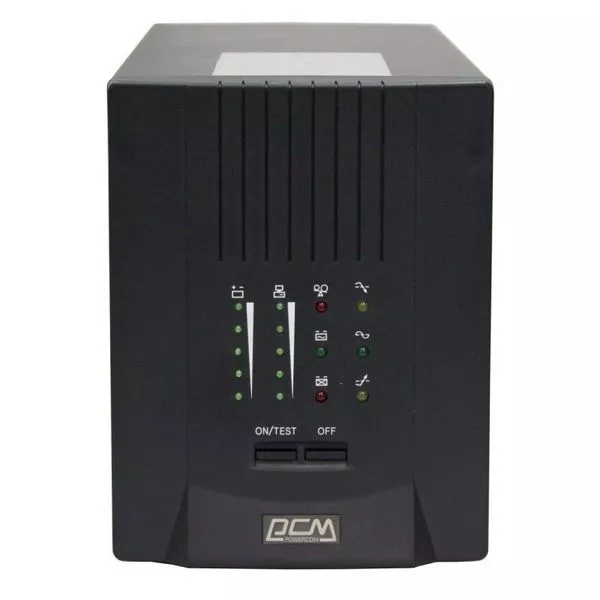 UPS PowerCom SPT-1500, 1500VA/1200W, Smart Line Interactive, Pure Sinewave, LCD, AVR, USB, 2xShuko фото