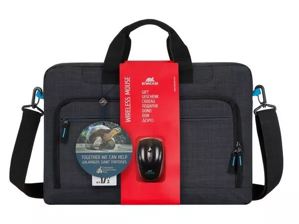 17.3" NB bag - Rivacase 8058 Black Wireless Mouse фото