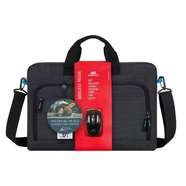 17.3" NB bag - Rivacase 8058 Black Wireless Mouse фото