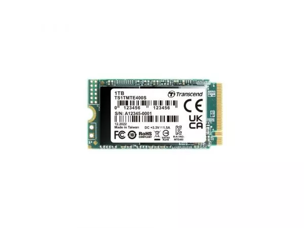 M.2 NVMe SSD 1.0TB Transcend 400S [42mm, PCIe 3.0 x4, R/W:2000/1700MB/s, 102/275K IOPS, 400TBW] фото