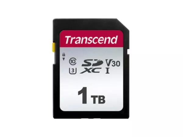 1.0TB SDXC Card (Class 10)  UHS-I, U3, Transcend 300S  "TS1TSDC300S" (R/W:100/85MB/s)