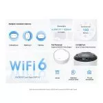 Whole-Home Mesh Dual Band Wi-Fi 6 System TP-LINK, "Deco X50-PoE(1-pack)", 3000Mbps, MU-MIMO, 2.5Gbps