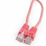 Patch Cord Cat.5E, 0.5m, Red, molded strain relief 50u" plugs