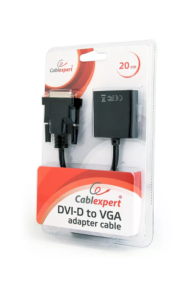 Adapter DVI-D M to VGA F, Cablexpert "A-DVID-VGAF-01"
