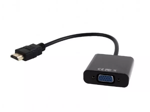 Adapter Gembird "A-HDMI-VGA-03", HDMI to VGA+3.5 mm AUX, male-female