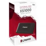 M.2 NVMe External SSD 1.0TB  Kingston XS1000, USB 3.2 Gen 2, Sequential Read/Write: up to 1050 MB/s, Light, portable and compact, USB-C to USB-A cable