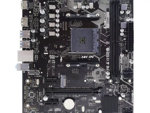 BIOSTAR A520MT, Socket AM4, AMD A520, Dual 2xDDR4-4933, APU AMD graphics, HDMI, DP, 1xPCIe X16, 4xSATA3, RAID, 1xM.2 Slot,  2xPCIe X1, ALC897 HDA, GbE