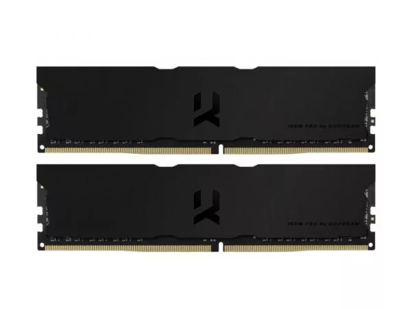 32GB (Kit of 2*16GB) DDR4-3600  GOODRAM  IRDM PRO DDR4 DEEP BLACK  (Dual Channel Kit), PC28800, CL18, Latency 18-22-22, 1.35V, 1024x8, Aluminium BLACK