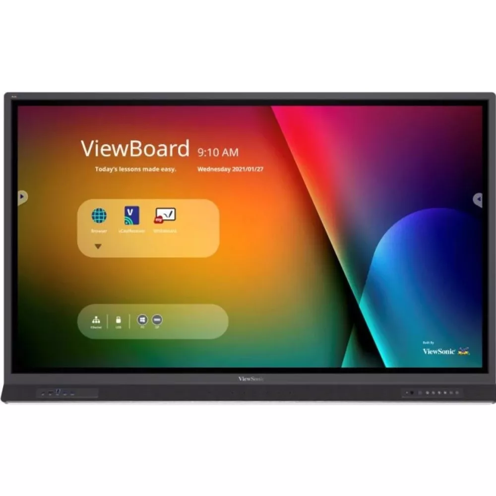 ViewSonic IFP6552-1B, EDUCATION - Powerful Multimedia Learning, IFP, 65"(3840x2160), 33 multi-point touch, 7H, 350nits, 8G RAM/64GB Storage Android 9, фото