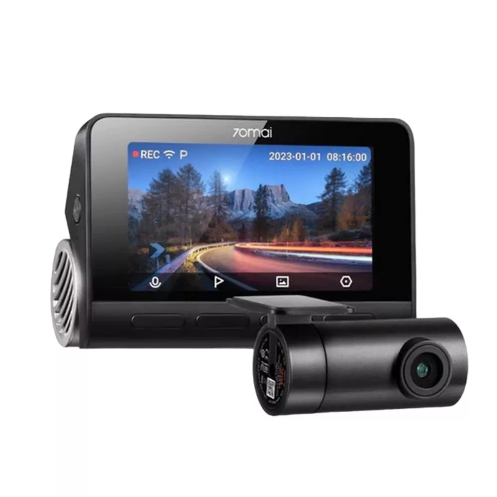 70mai Dash Cam A810, HDR 4K with RC12 Rear cam, Black