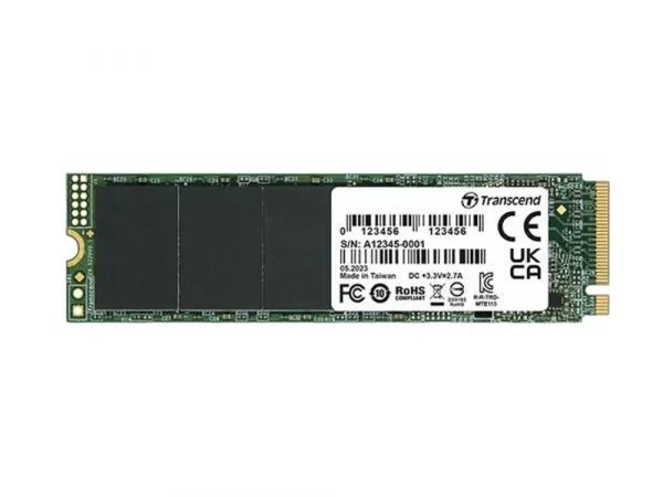 M.2 NVMe SSD  250GB Transcend 115S [PCIe 3.0 x4, R/W:3200/1300MB/s, 250/170K IOPS, 100TBW, 3DTLC]